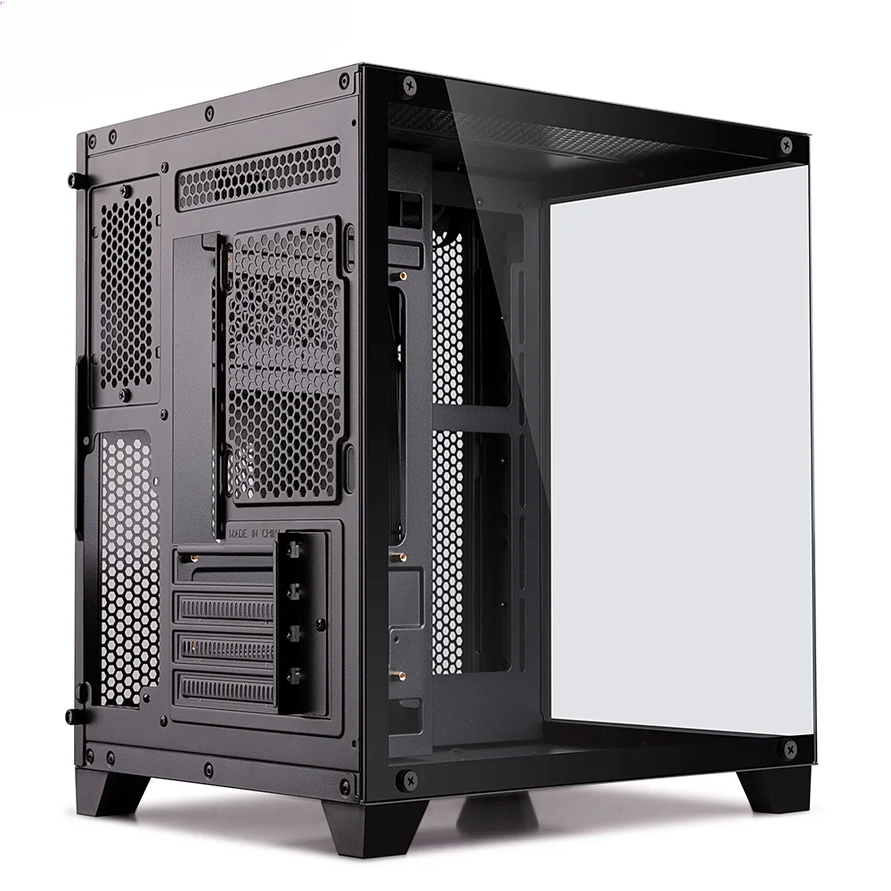 M-Atx Itx 타워 게이밍 컴퓨터 PC 케이스, 풀 뷰 강화 유리 게이밍 PC 케이스, 게이밍 컴퓨터 케이스, 최신 