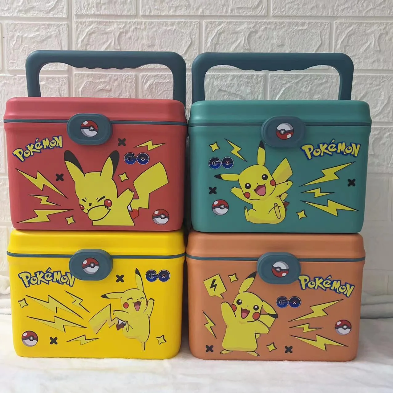 boite-de-rangement-portable-pokemon-pikachu-trousse-de-premiers-soins-trousse-de-medicaments-d'urgence-dessin-anime-mignon-et-creatif-grand-4-pieces