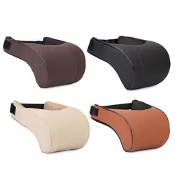 PU Leather Car Neck Pillow Neck Support Travel Pillow Black Safety Pillow Headrest Rest Cushion Supportcar Accessories car tools