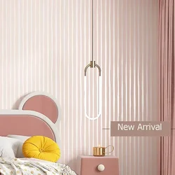 Modern Vertical Stripe Wallpaper Pink Blue Striped Living Room Decor TV Wallpapers 3d Elegant Home Decoration Wall Papers
