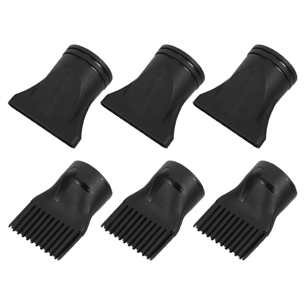 6 Pcs Hair Dryer Nozzle Modeling Diffuser Attachment for Barbershop Travel Hairdryer