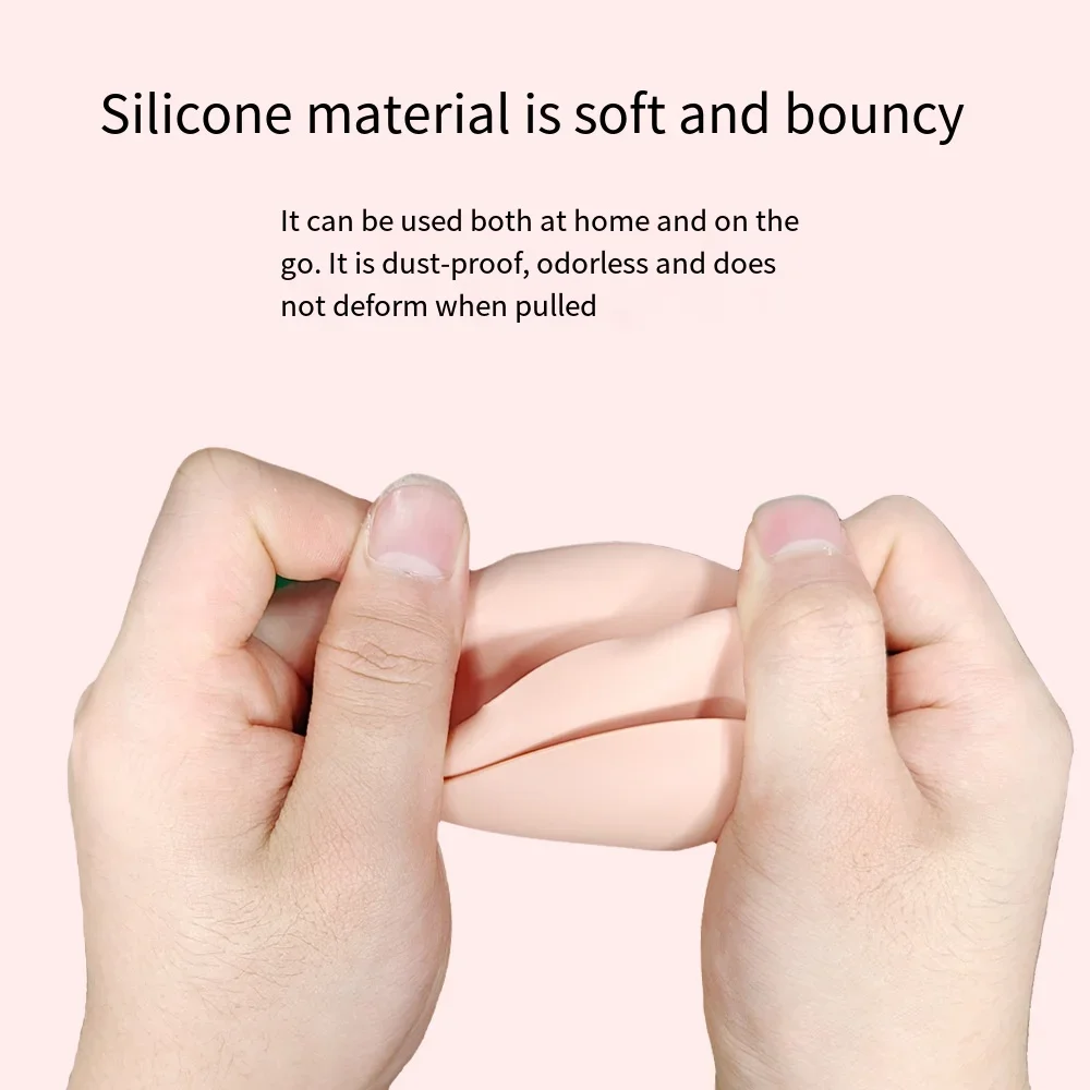 多穴ビューティーエッグ収納ケースシリコーンウェットドライ両用通気性防塵メイクスポンジホルダーProtable化粧ツール