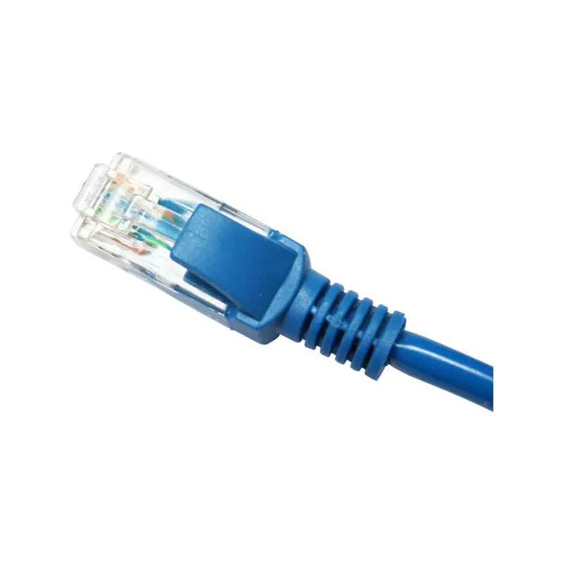 1.5m CAT5e RJ45 kabel Ethernet 8Pin, konektor Ethernet Internet jaringan kabel senar biru Rj 45 Lan CAT5e
