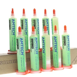 50pcs/pack Genuine AMTECH 10cc NC-559-ASM Flux paste lead-free solder paste solder flux  Needles