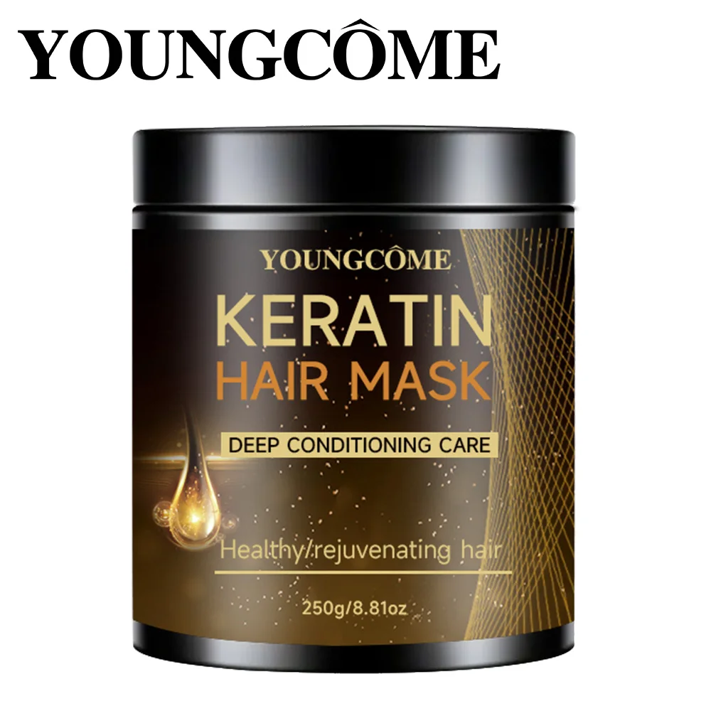 

250g Hair Mask Oil Fast Repair Damaged Frizzy Hair Soft Smooth Shiny Hair Conditioner Straightening Keratin Hair Mask