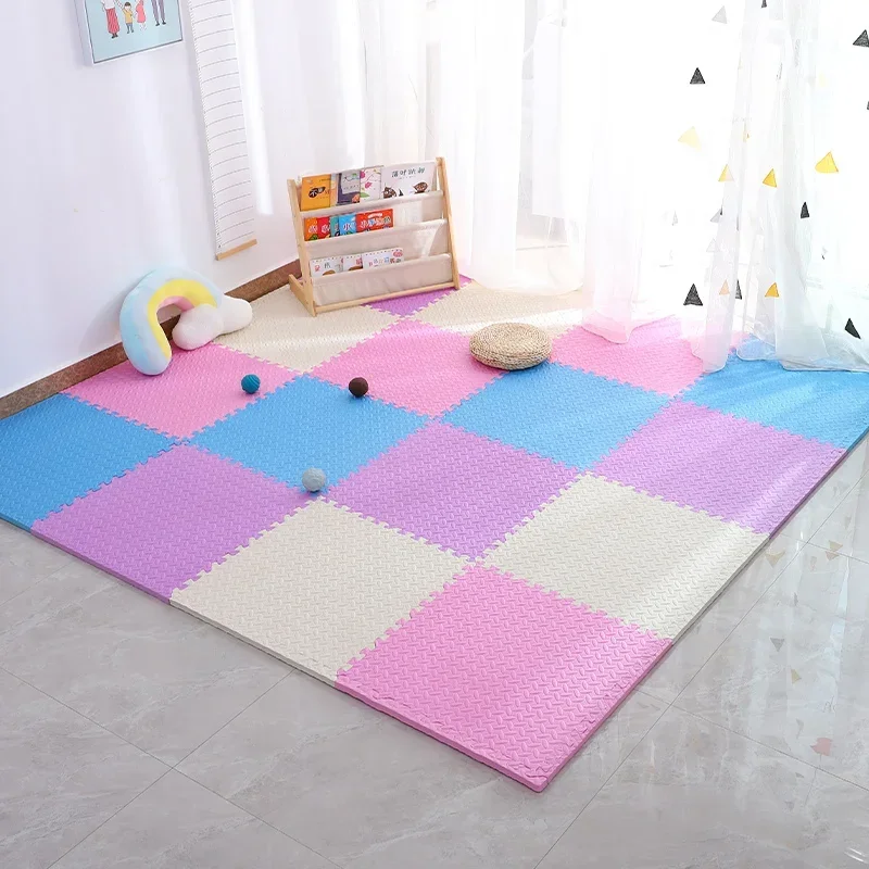 8/16PCS Foam Rug Floor Mat for Toddler, Thick Interlocking Play Mat Carpet Puzzles for Kids, Baby Crawling Pad, Nursery Rug