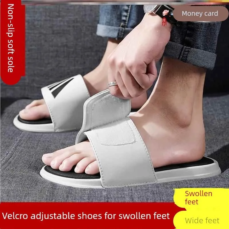 

Men's Summer Outdoor Thick Bottom Anti-slip Simple Magic Stick Couple Slippers Comfortable EVA Material Casual Slip-On Shoes