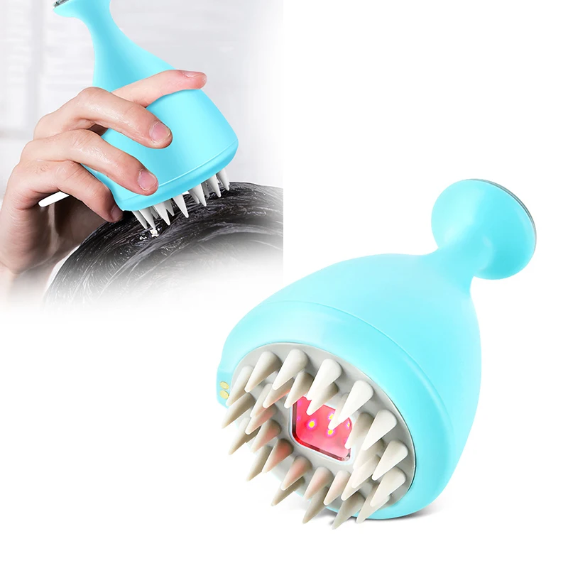 

Head Massager LED Shampoo Brush Ultrasonic Scalp Care Massager Deep Cleaning Scalp Electric Household Portable
