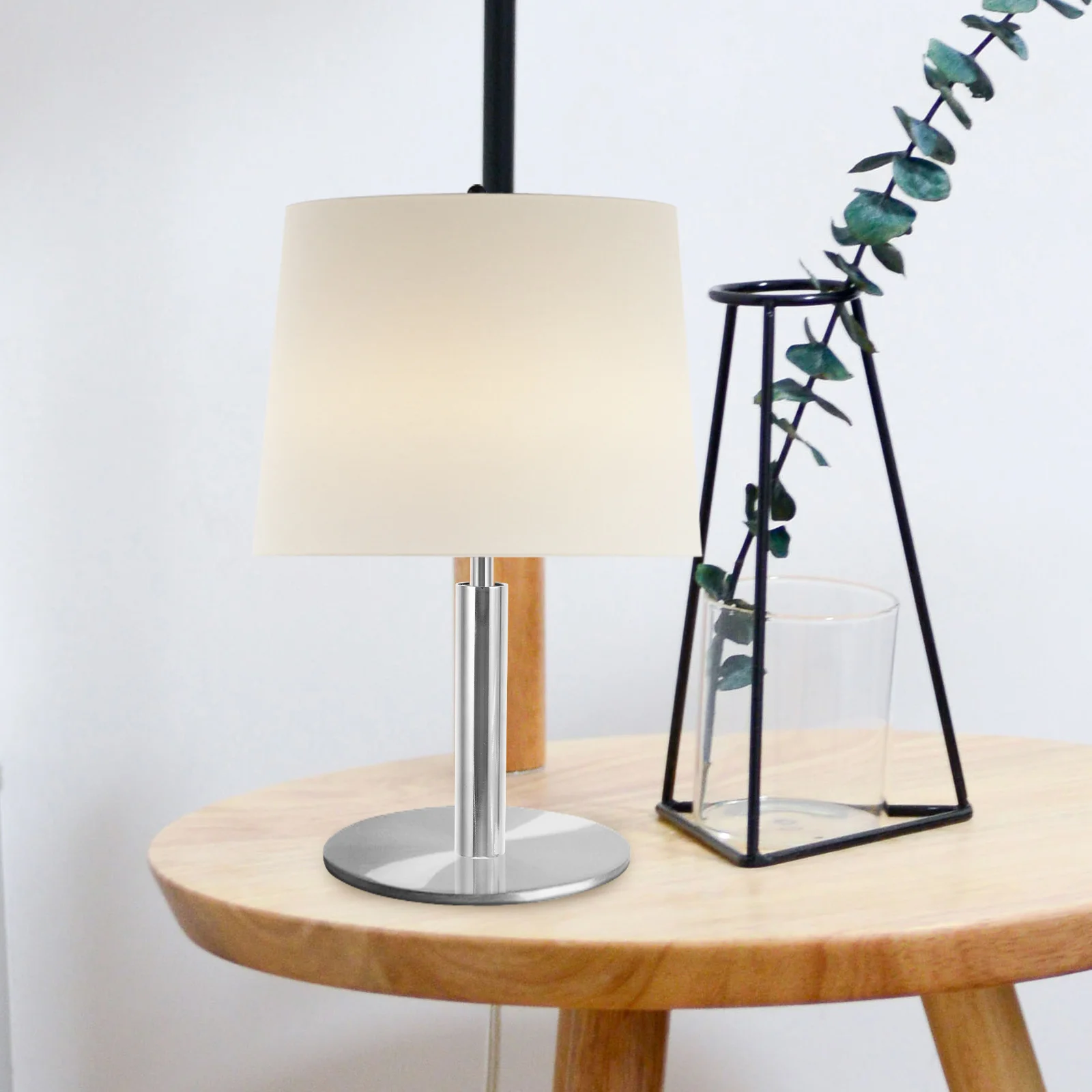 Biela de lámpara de pie de 30Cm, vástago de Metal roscado fuerte para accesorio de iluminación, pieza de repuesto de ajuste de altura