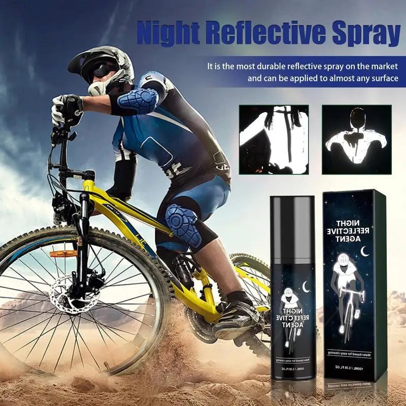 1pcs 100ml Night Spray Paint Glowing In The Dark Spray Paint For Bicycle Safety Reflective Glow Spray Paint For Clothes Bicycles