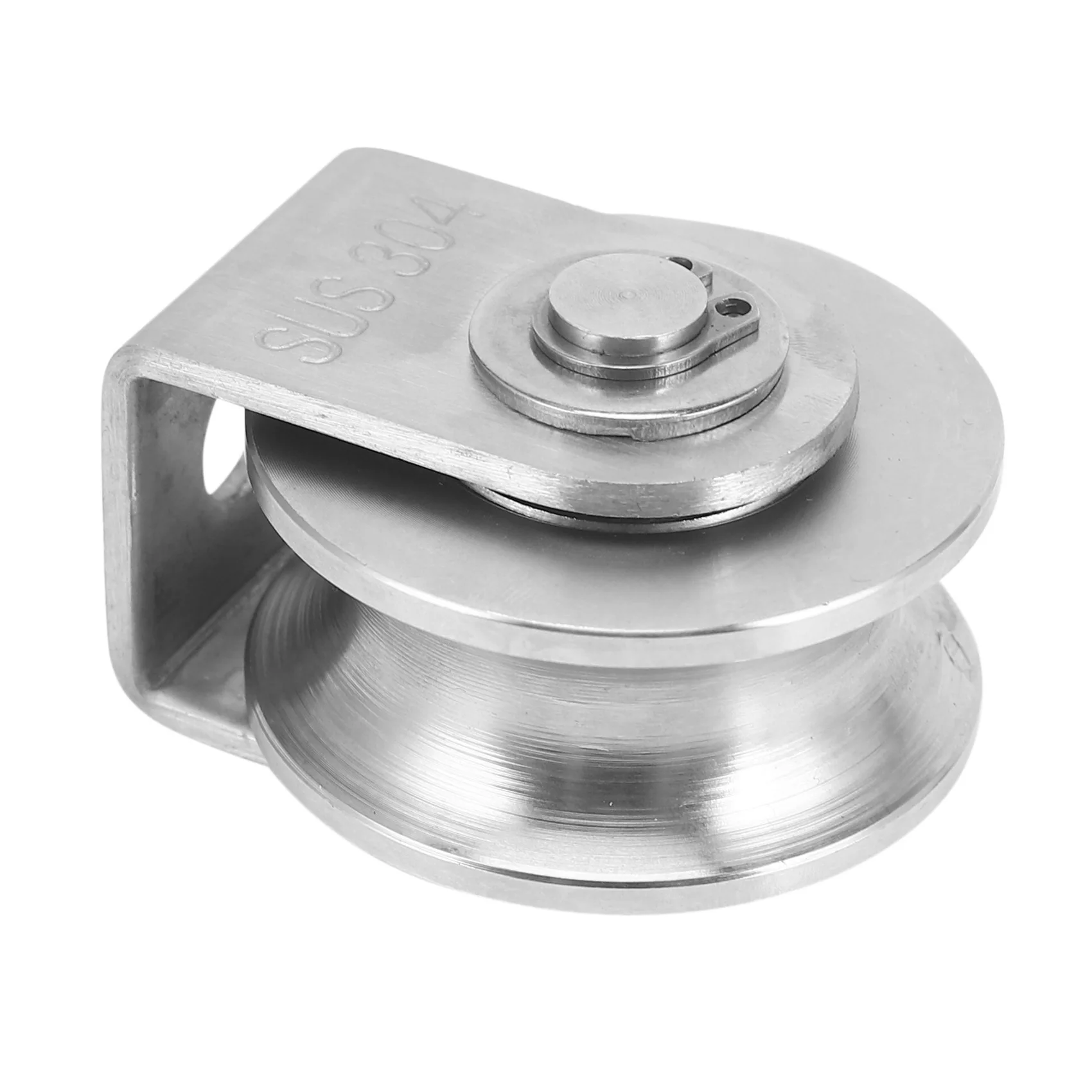 BAAE 4X 2 Inch Roller Wheel Bearings U Groove Pulley Wheels Detachable Heavy Duty Grooved Wheel for Material Handling
