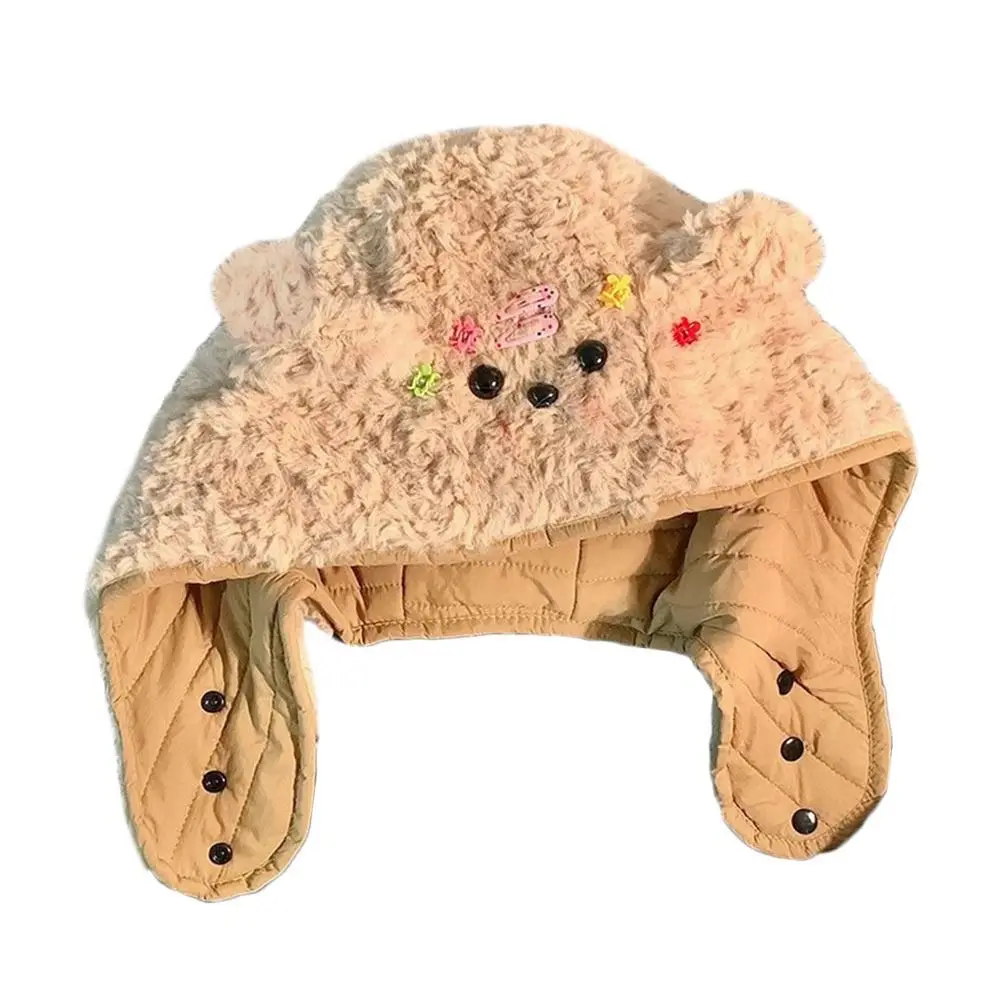 Simpatico berretto invernale integrato in peluche Sciarpa antivento calda protezione per le orecchie Cappello berretto ispessito casual Sciarpa da ciclismo