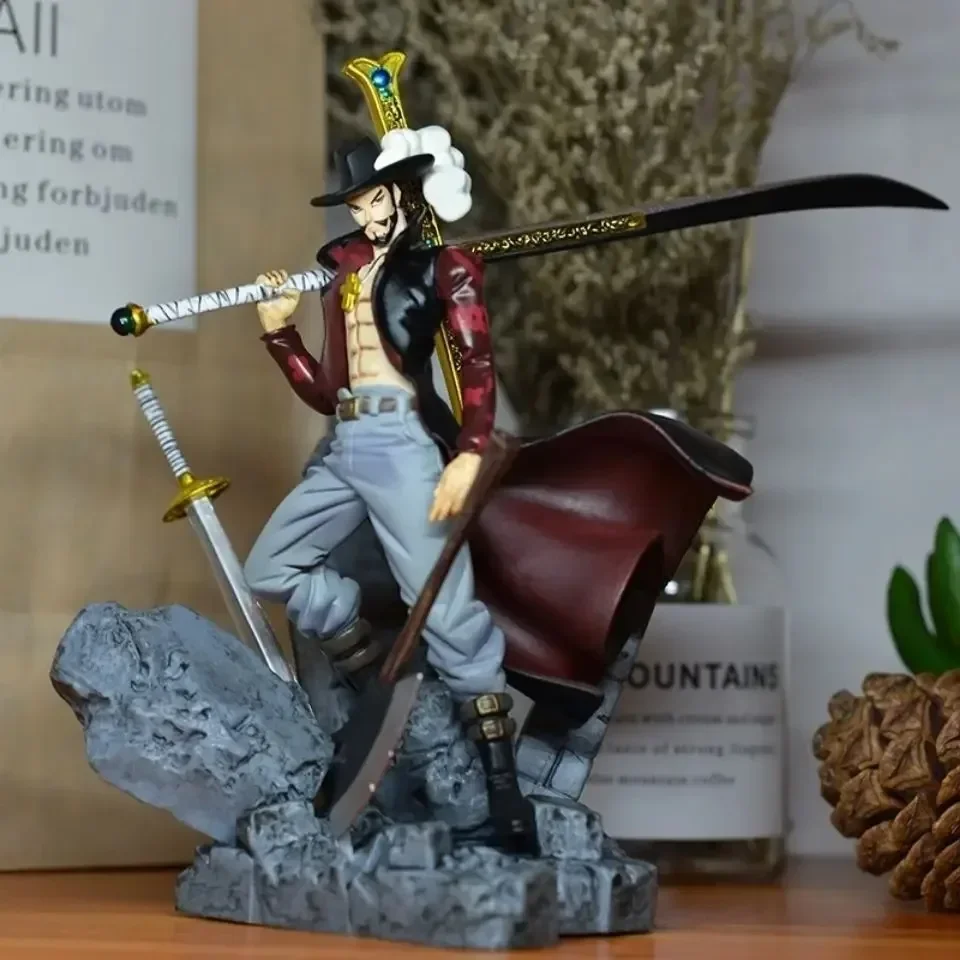 15CM ONE PIECE Figures Eagle eye Dracule Mihawk Anime Figure Top War PVC Action Figure Model Toys Ornaments Doll Fans Gifts
