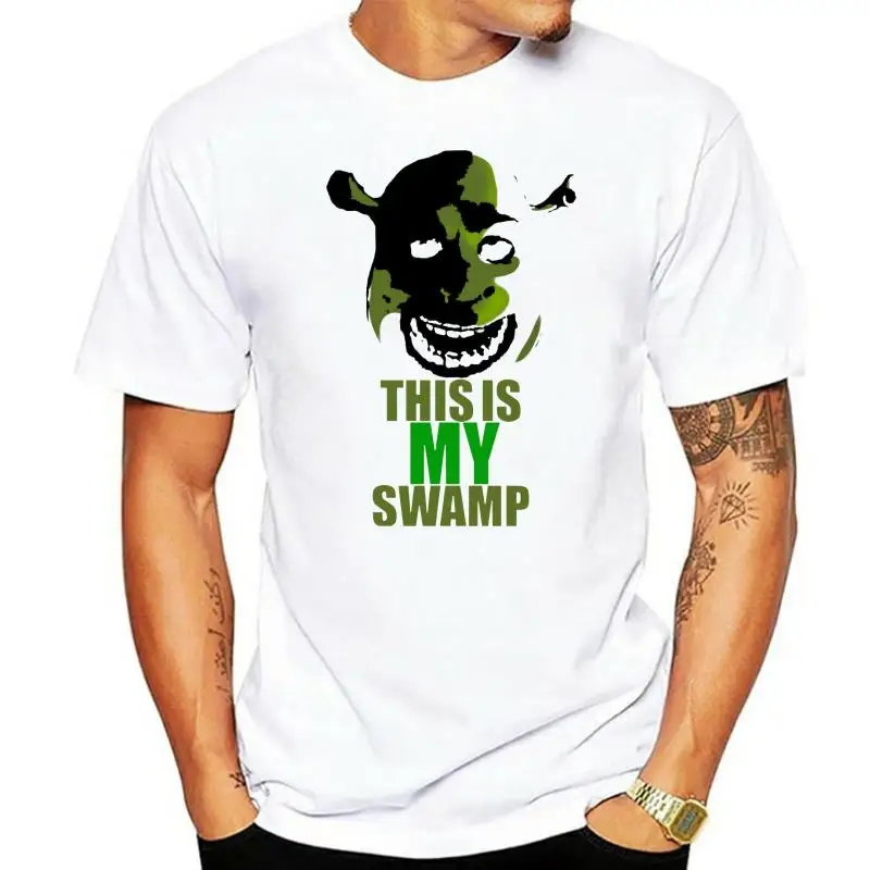 Shrek T Shirt This Is My Swamp Shrek Is Love Shrek Is Life T-Shirt Oversized Casual Tee Shirt Short Sleeves Print Cute Tshirt