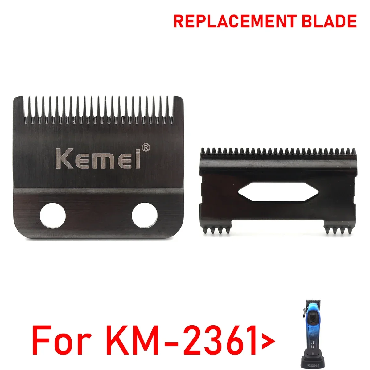 

Оригинальное лезвие Kemei KM-2361 DLC, машинка для стрижки волос, сменный триммер, оригинальная режущая головка, профессиональные парикмахерские аксессуары