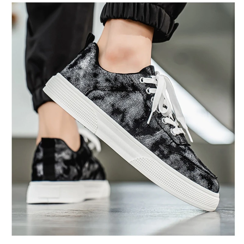 

Новая мужская повседневная обувь из дышащей ткани, модные трендовые универсальные удобные нескользящие легкие массивные кроссовки