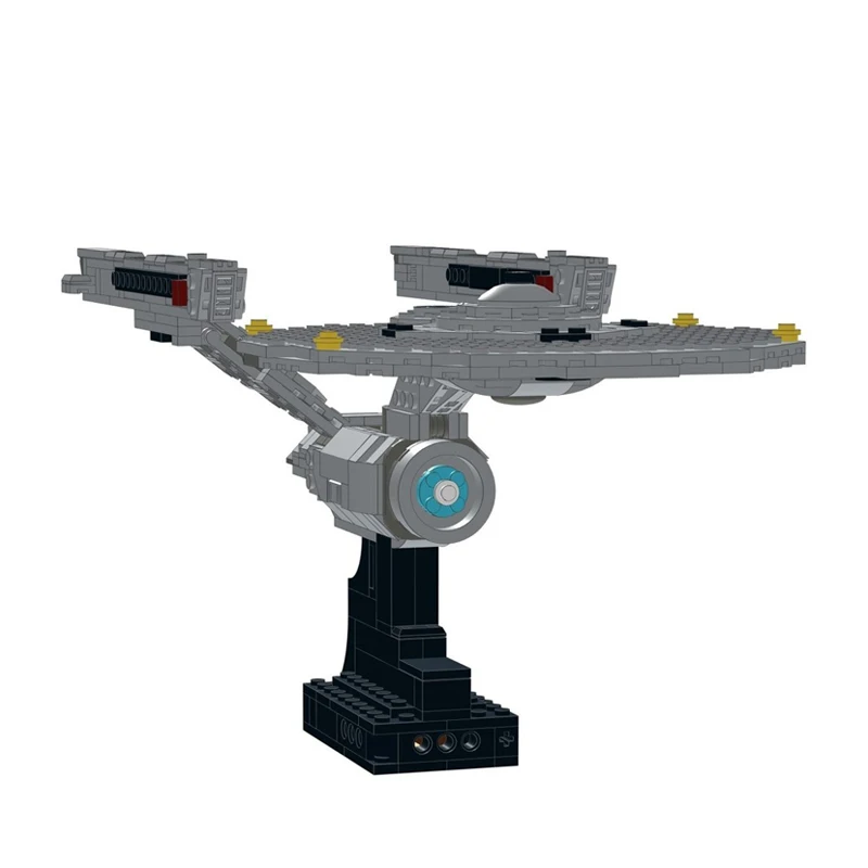 NIEUWE 535PCS MOC Grondwet Klasse Starship Enterprise Een Ruimte Trek Schip Bouwstenen Set DIY Bricks Collectie Speelgoed Geschenken