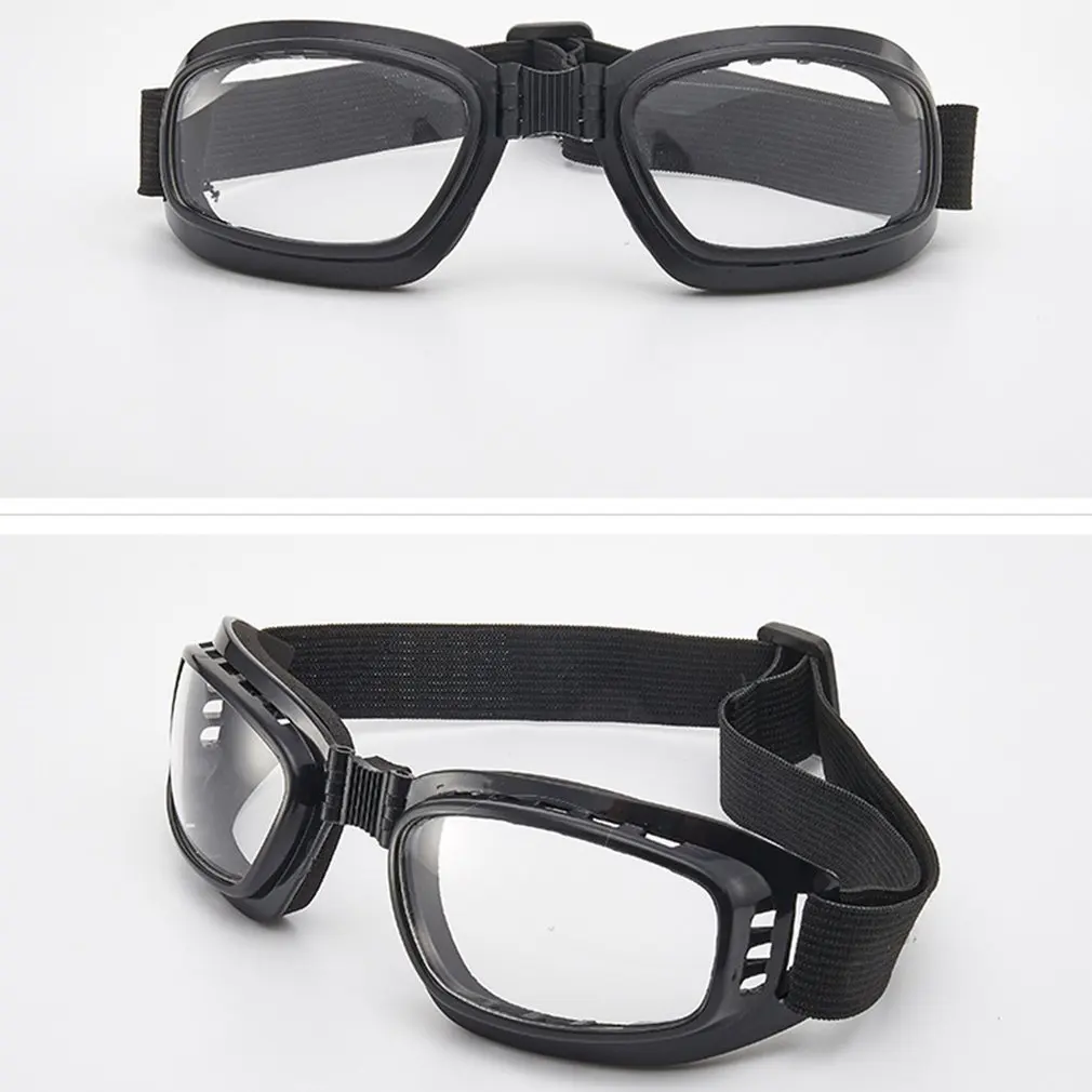 Lunettes de moto vintage pliables, lunettes de soleil polarisées jour et nuit, lunettes de cyclisme, coupe-vent, anti-poussière, protection UV,