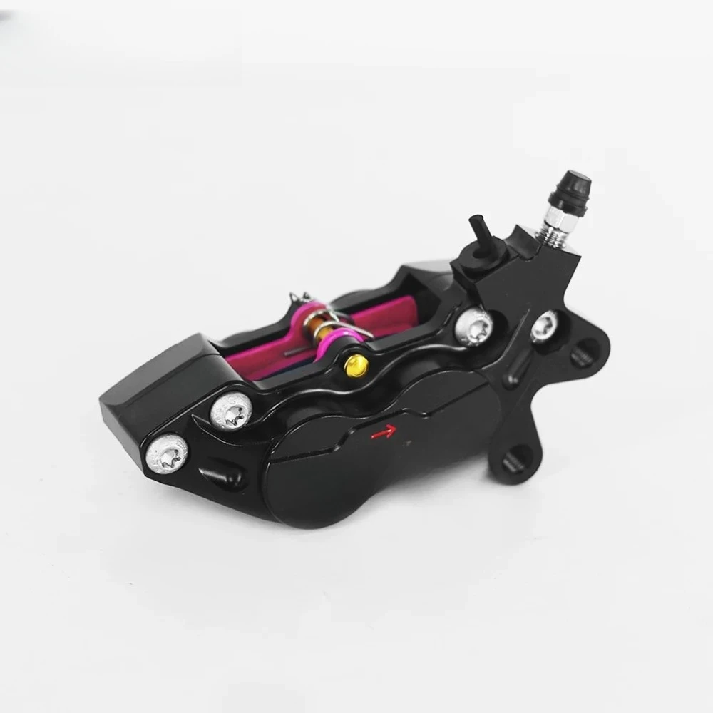 Four‑Piston Disc Brake Caliper, Upgrade Restoration Part for Motorcycle & Electric Scooter