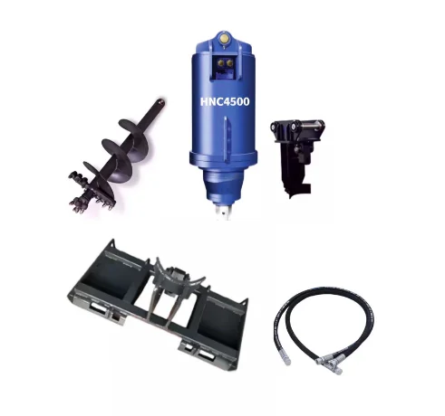 

Навесное оборудование для мини-экскаваторов или мини-погрузчиков: земляные буры и шнековые дрели с крутящим моментом 2500Нм, 3500Нм, 4500Нм