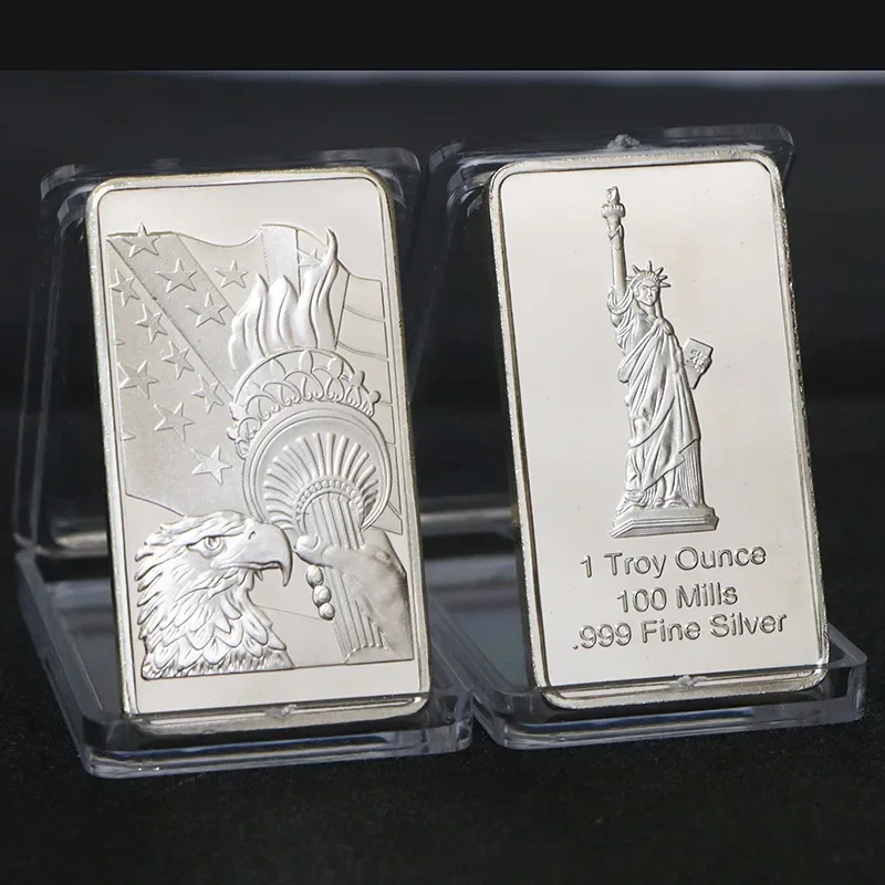 1PCS Various countries Mint 1 Troy Ounce beautiful Various countries Silver Bullion Bar Replica Coins Collection copy gift