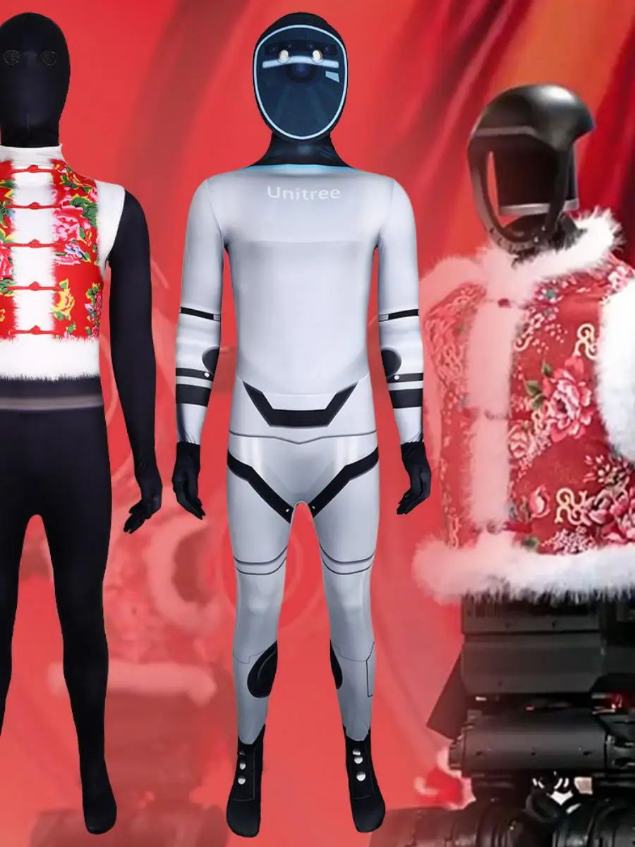 

Unitree Весенний фестиваль Танцевальный робот Косплей Костюм Плотный цельный костюм на Хэллоуин Полиэстер Триацетатное волокно Женская мода