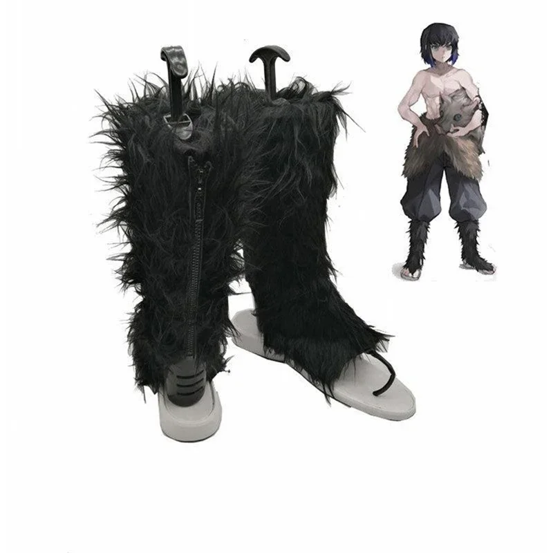 Anime Cosplay Demon Slayer Kimetsu No Yaiba Hashibira Inosuke scarpe stivali adulti Halloween Party Costume accessori