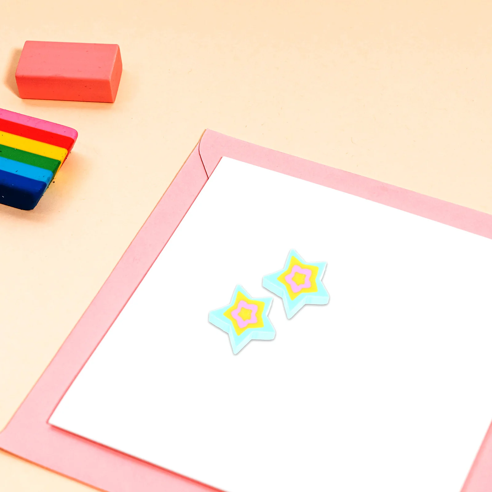 50 قطعة محايات صغيرة على شكل نجمة محايات ممتعة لطيفة لينة لطيف لطلاب المدارس لوازم الفصول الدراسية السائبة مكتب الحيوانات الأليفة #5