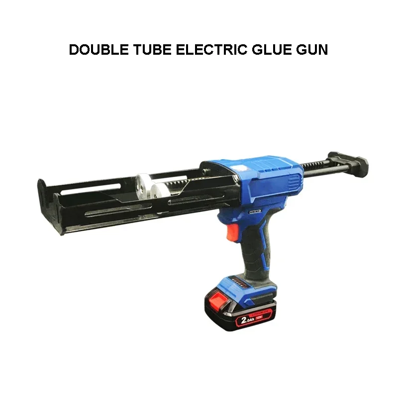 Electric Cordless Caulking Gun Rubber Sealant Gun Home Sealant Glue Gun For Li-Ion Battery Multi-Function Double Tube Caulker