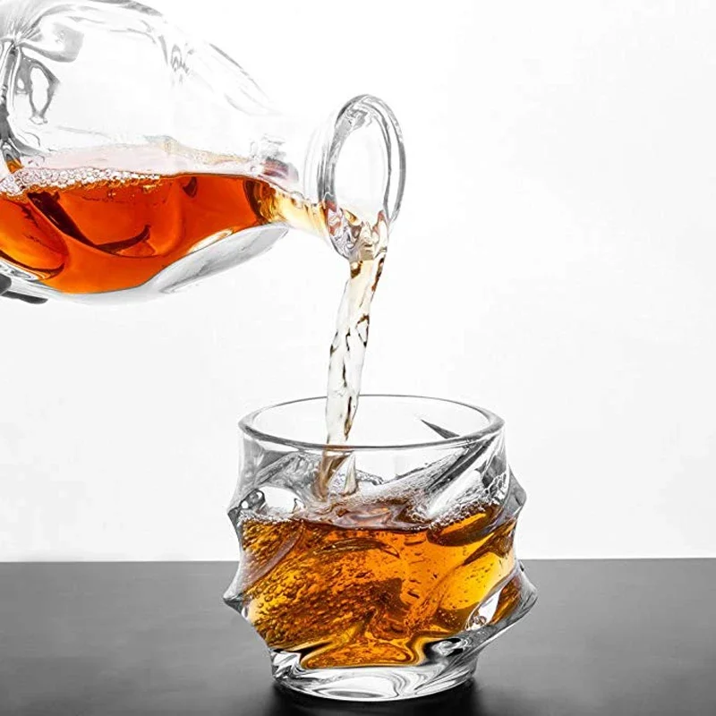 UPORS-vaso de cristal para Whisky, vasos elegantes y únicos de 350ML, para licor, Fiesta en casa, boda, regalo