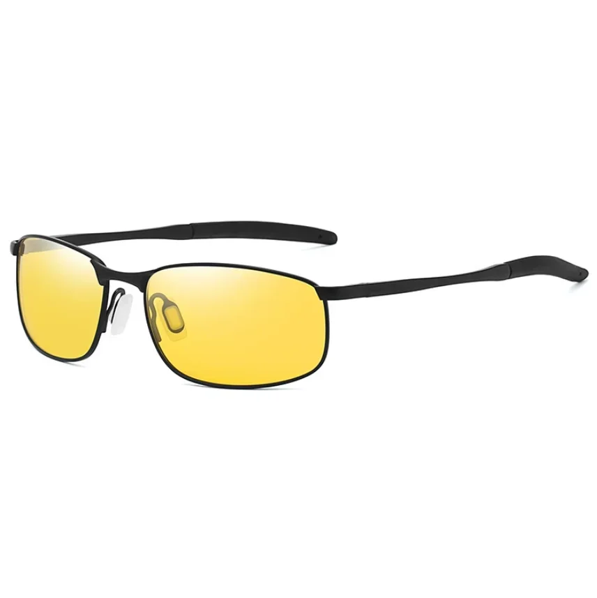 FELRES Rezept Polarisierte Metall Myopie Sonnenbrille Männer Fahren Blau Schatten Sonnenbrille Fertig Kurzsichtige Gläser Negative Dioptrien 5