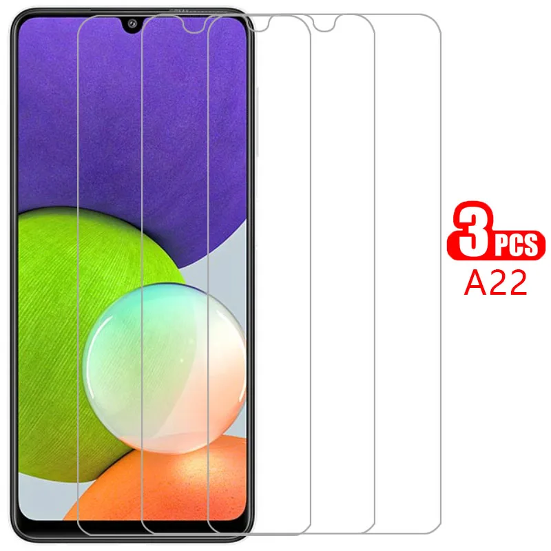 protective tempered glass for samsung a22 5g 4g screen protector on galaxy a 22 22a film samsun samsumg sansung galxy samsunga22