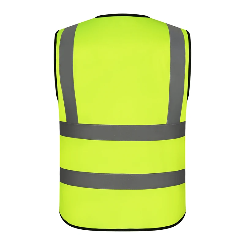 Highlight Reflective Night Work Security Running Cycling Safety Vest High Visibility Reflective Safety  Print Logo