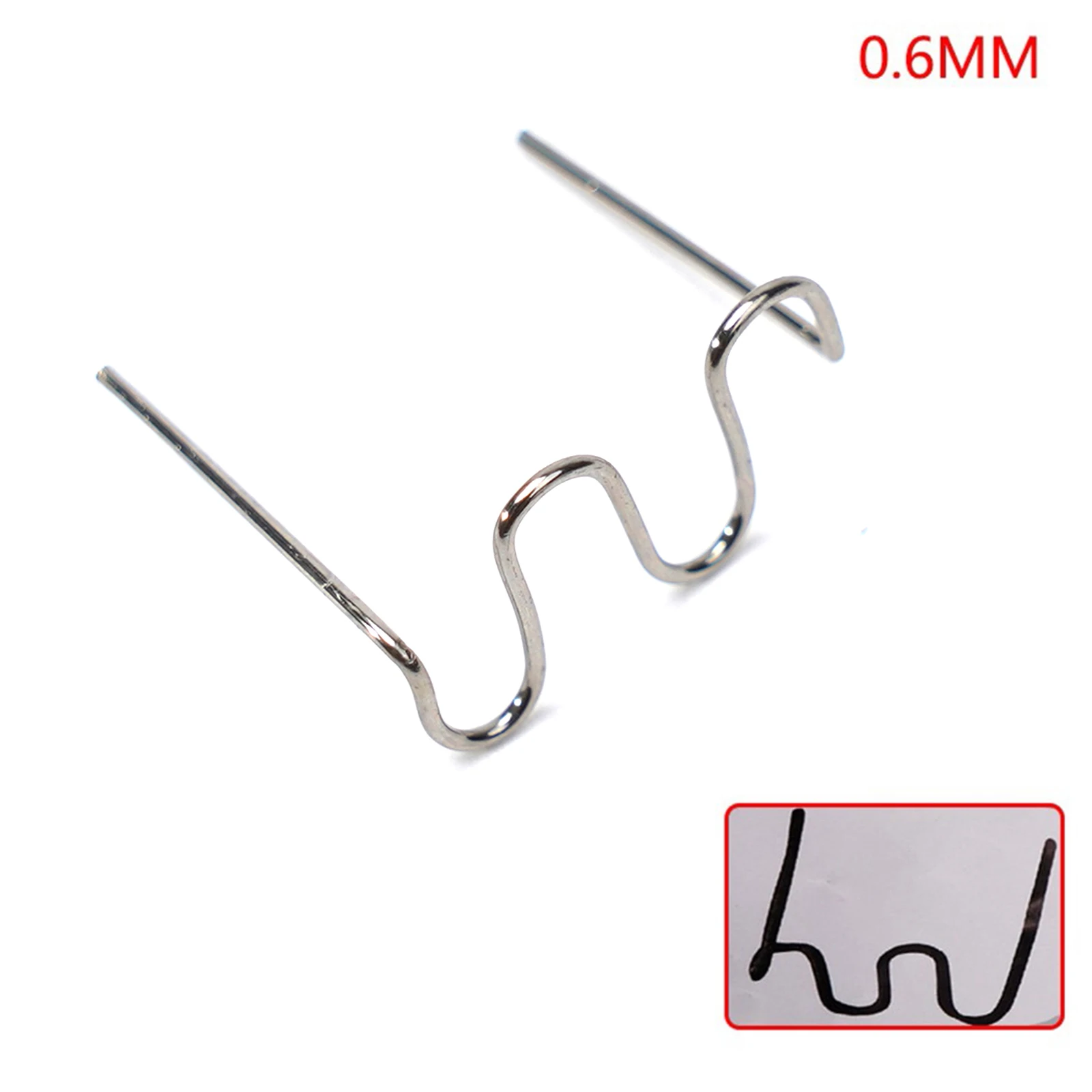 100PCS 0.6/0.8mm Hot Stapler Staples Welding Nail For Car Bumper Plastic Welding Soldering Tools Welder Repair Kit