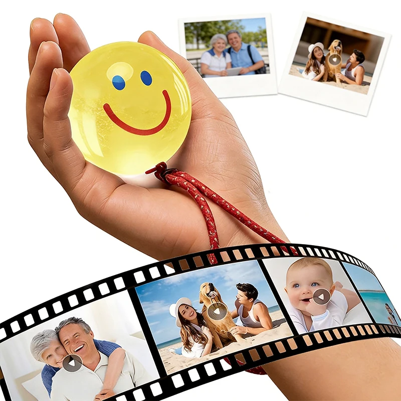 

Wifi 3D Crystal Ball Customized Photo Album DIY Video Playback Screen Electronic Ball for Gifting To Family, Friends, Birthday