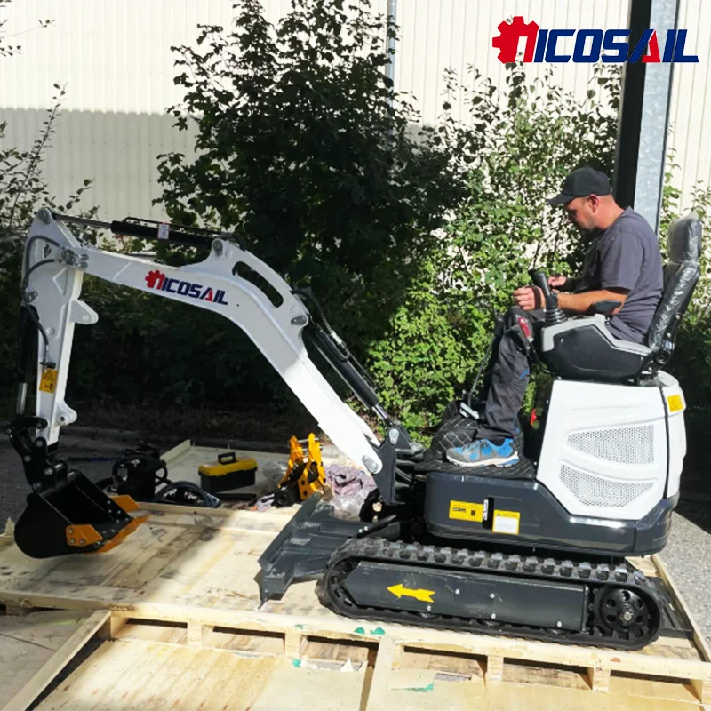 Free Shipping  Engine Micro Excavator Machine 3.5 Ton Home Small Digger 1 Ton 2 Tons New Mini Excavators For Sale