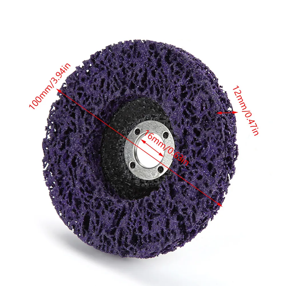 100mm Poly Strip Disc 100mm Poly Strip Wheel 100mm Poly Strip Wheel Disc Paint Rust Removal Tool for Angel Grinders