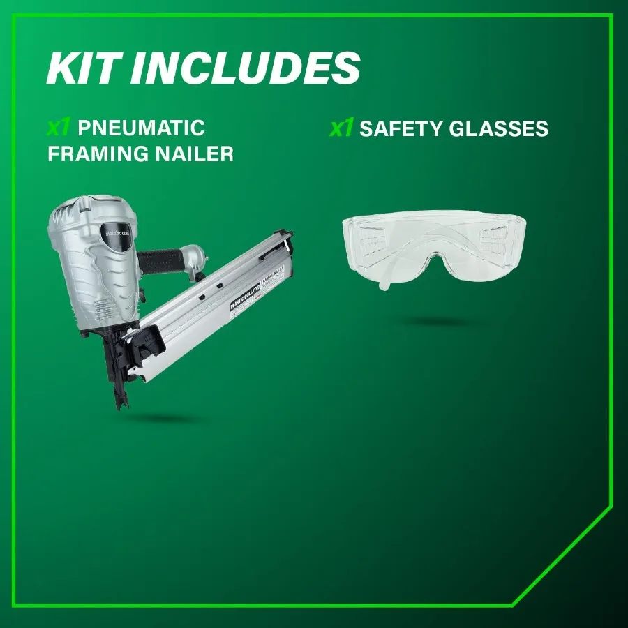 Alat Paku Ringan 7.5 lbs Framing Nailer Pro-Preferred untuk Pemasangan Lantai, Atap, Dek, dan Struktur yang Efisien