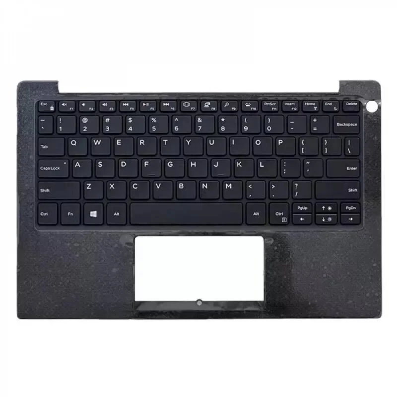 Teclado retroiluminado SS+Palmrest para Dell XPS 13 9370 9380 7390 9305, Original, completamente probado, certificado, repuesto Compatible