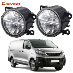 2 Pieces 30W H11 LED Fog Light Assembly Car Passenger + Driver Fog Driving Lamp DRL For Peugeot Expert Traveller 2016-2022