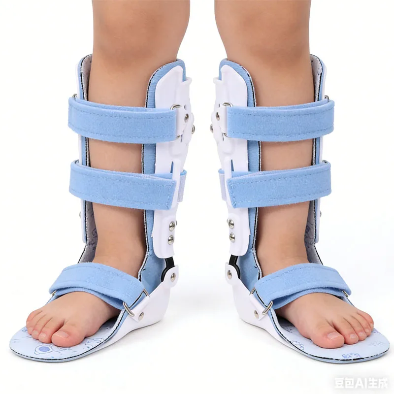

Medical Children Ankle Corrector Brace-Adjustable AFO Drop Foot Support-Ankle Joint Varus Valgus Calf Fracture Fixer Removable
