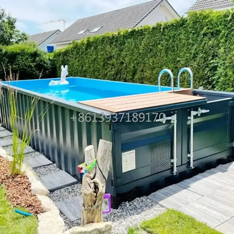 Factory Prefab 20Ft Container Swimming Pool 40 Feet Swimming Pools Container for Outdoor