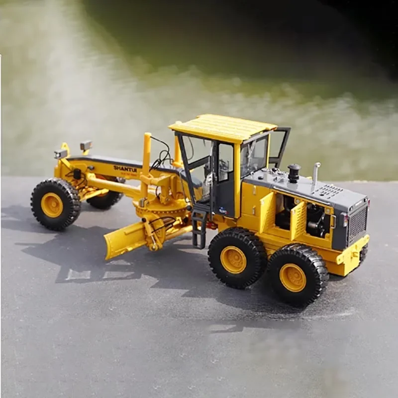 1:35 Shantui SG21-3 gegoten motorslijpermodel, bouwapparatuur miniatuur voor kantoor, volwassen cadeau, speelgoed afgewerkte ornamenten