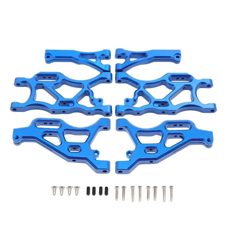 Metal Front & Rear Suspension Arm Set For Arrma 1/7 Limitless Infraction 6S 1/8 Typhon 6S Rc Car Upgrade Parts Blue