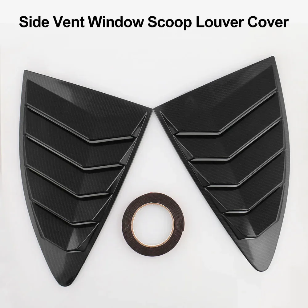2 pcs/set Car Styling Car  Carbon Fiber  Side Window Louvers Scoop Cover Vent for Toyota 86 and for subaru BRZ /SCION FRS