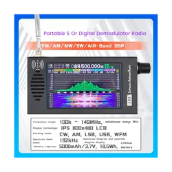 DeepSDR 101 definiowane oprogramowanie radiowe SDR Radio DSP Digital Demodulation o krótkiej fali odbiornik radiowy FM MW SSB CW HAM