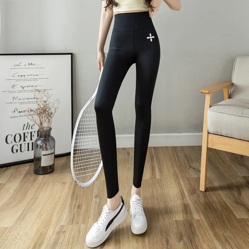 Autumn and winter 2023 new type  leggings elastic nine point pants women soft Slimming all-match clothes