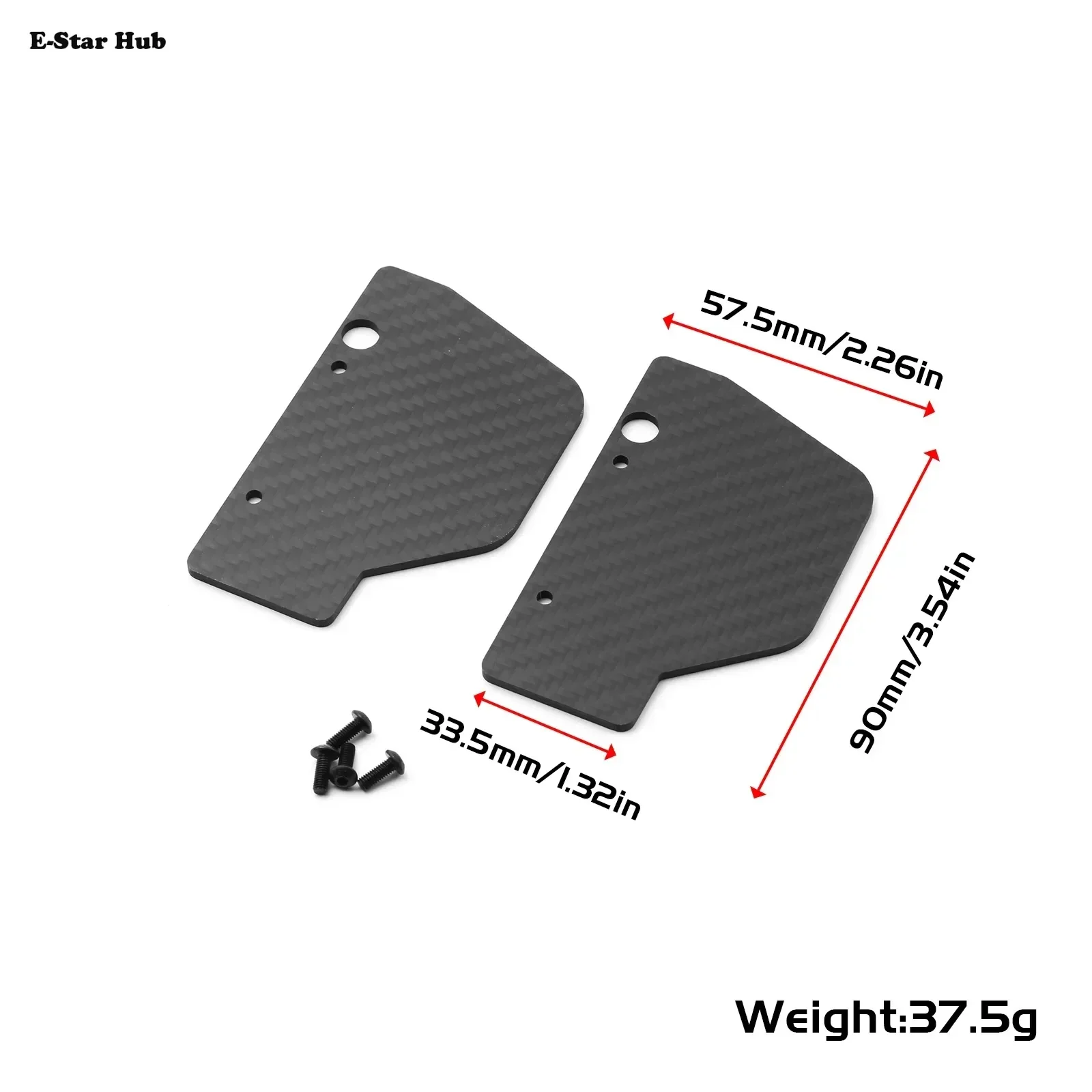Carbon Fiber Suspension Arm Mud Guard Dust Fender for ARRMA Mojave 6S RC Car Upgrade Parts