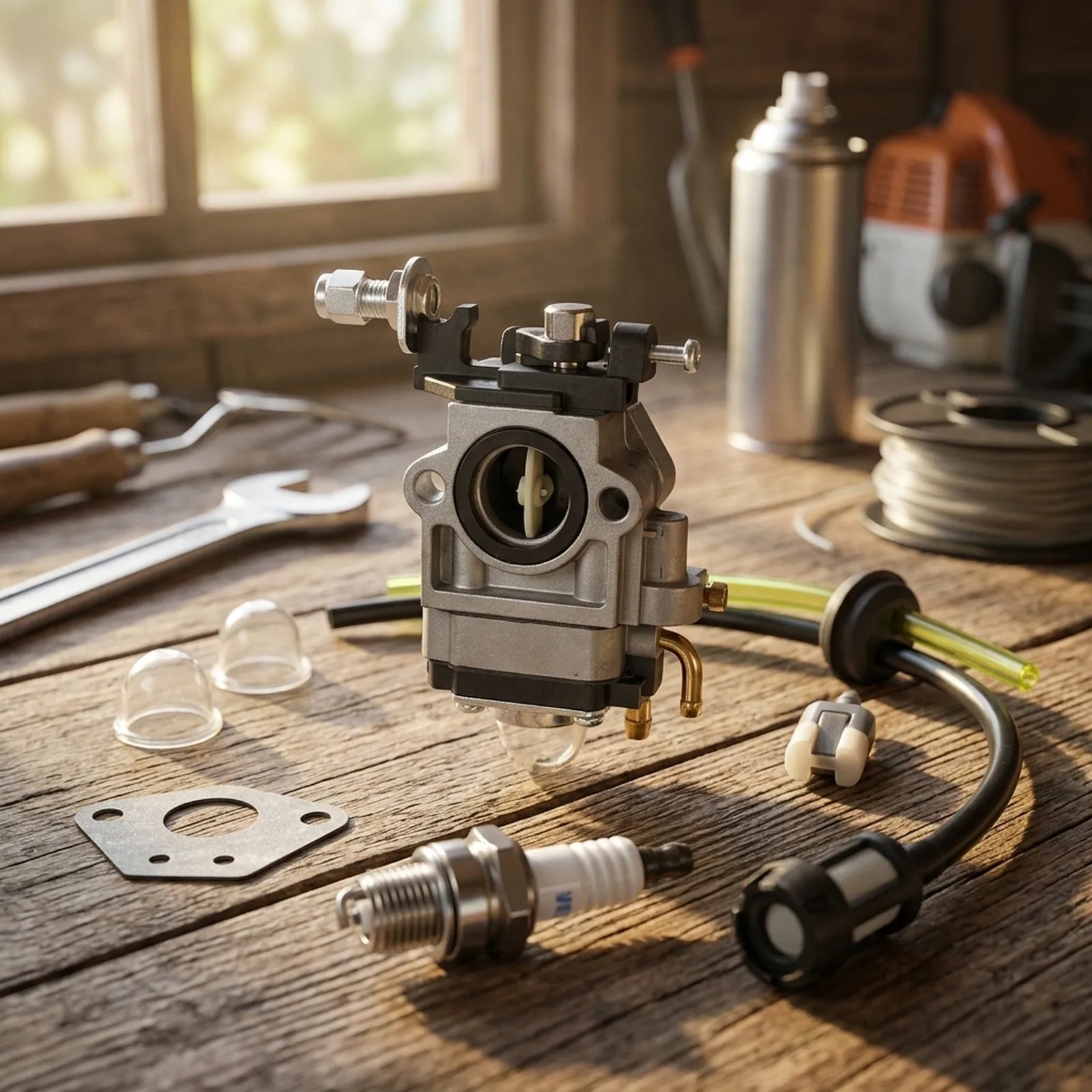 Fuel Line Carburetor Gasktet Hedge for primer Bulb For MTM Fuel Filter for snipper Spark Carburetor For 62cc 65cc