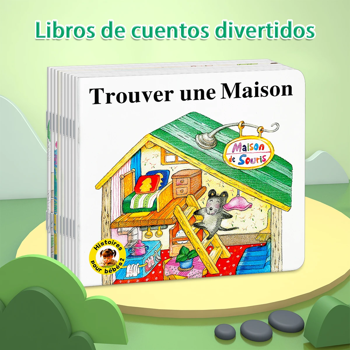 Set of 10 French Story Picture Books – Cultivate Reading Habits, Promote Brain Development – ​​Homeschooling Supplies & Gifts
